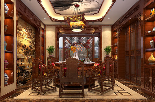 湘西温馨雅致的古典中式家庭装修设计效果图